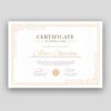 Elegant A4 certificate of appreciation print, professional design, custom text, ideal for awards & recognition