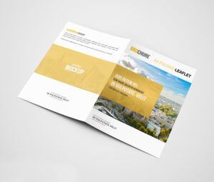 A6 4pp folded leaflet brochure, featuring a city skyline image and a modern, professional design aesthetic.